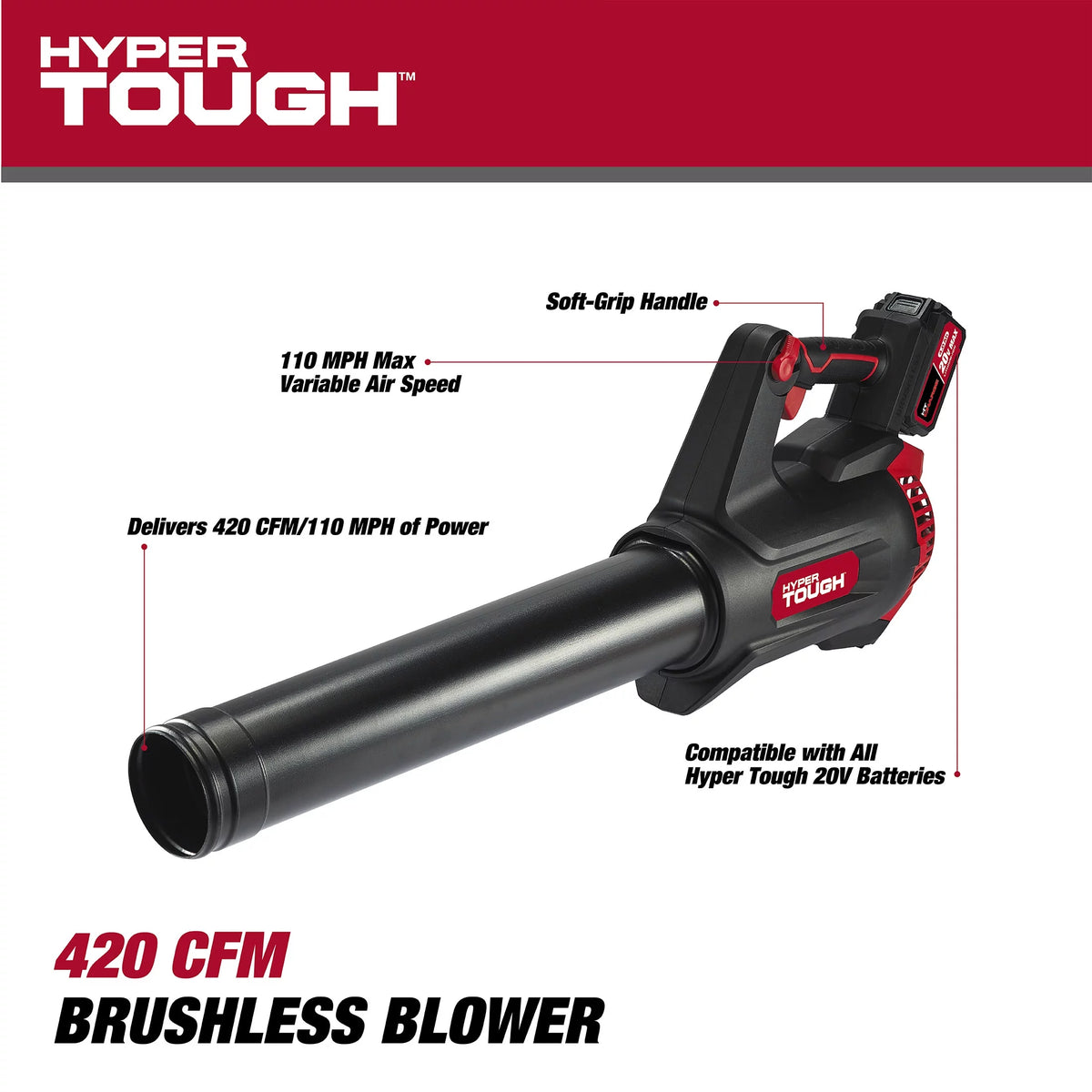20V 4.0Ah Brushless Handheld Battery Blower N3377
