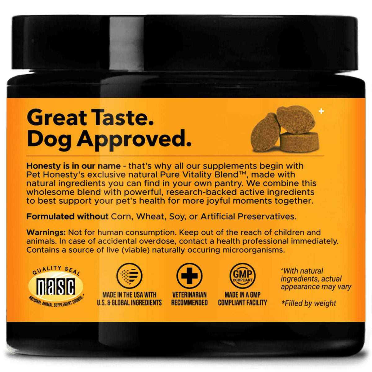 Dog Allergy Support Supplement with Probiotics Omegas and Zinc R6382