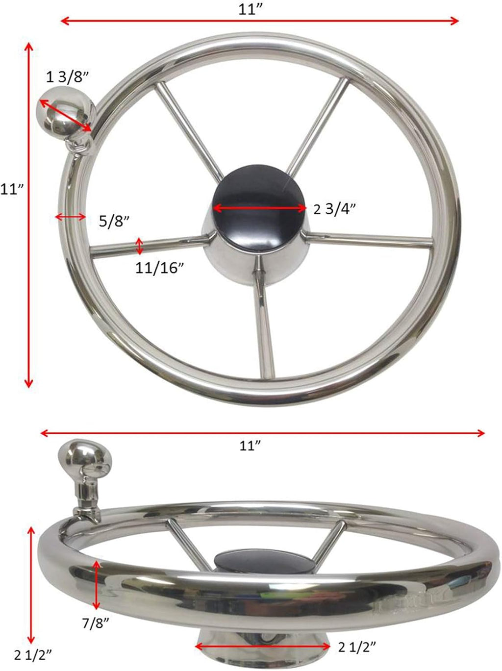 Black 5 Spoke Steering Wheel I1317