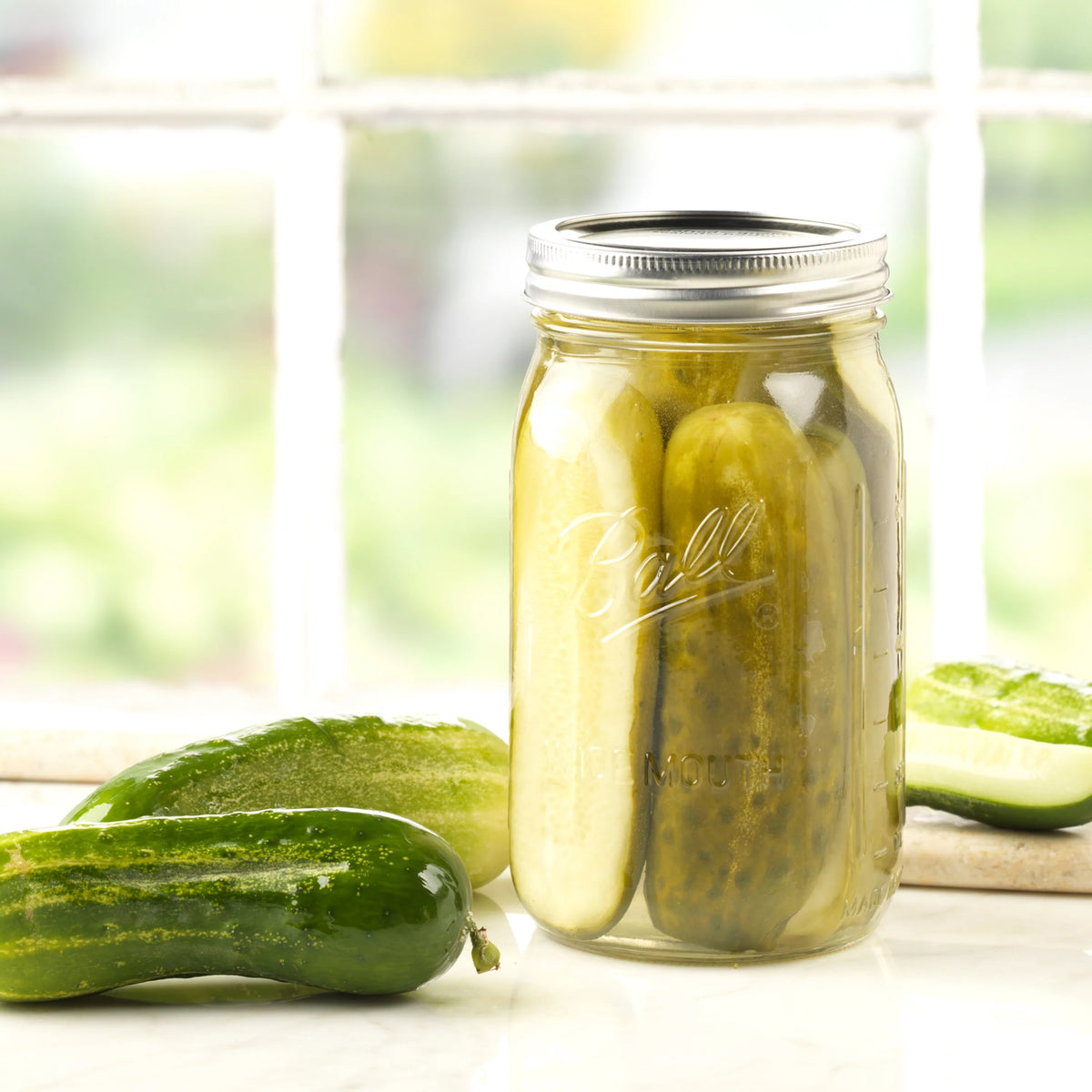 12 Count 32 oz Wide Mouth Glass Mason Jars with Lids & Bands Y114
