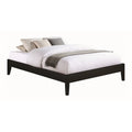 Black Full Size Platform Bed with Panel Sides F9248