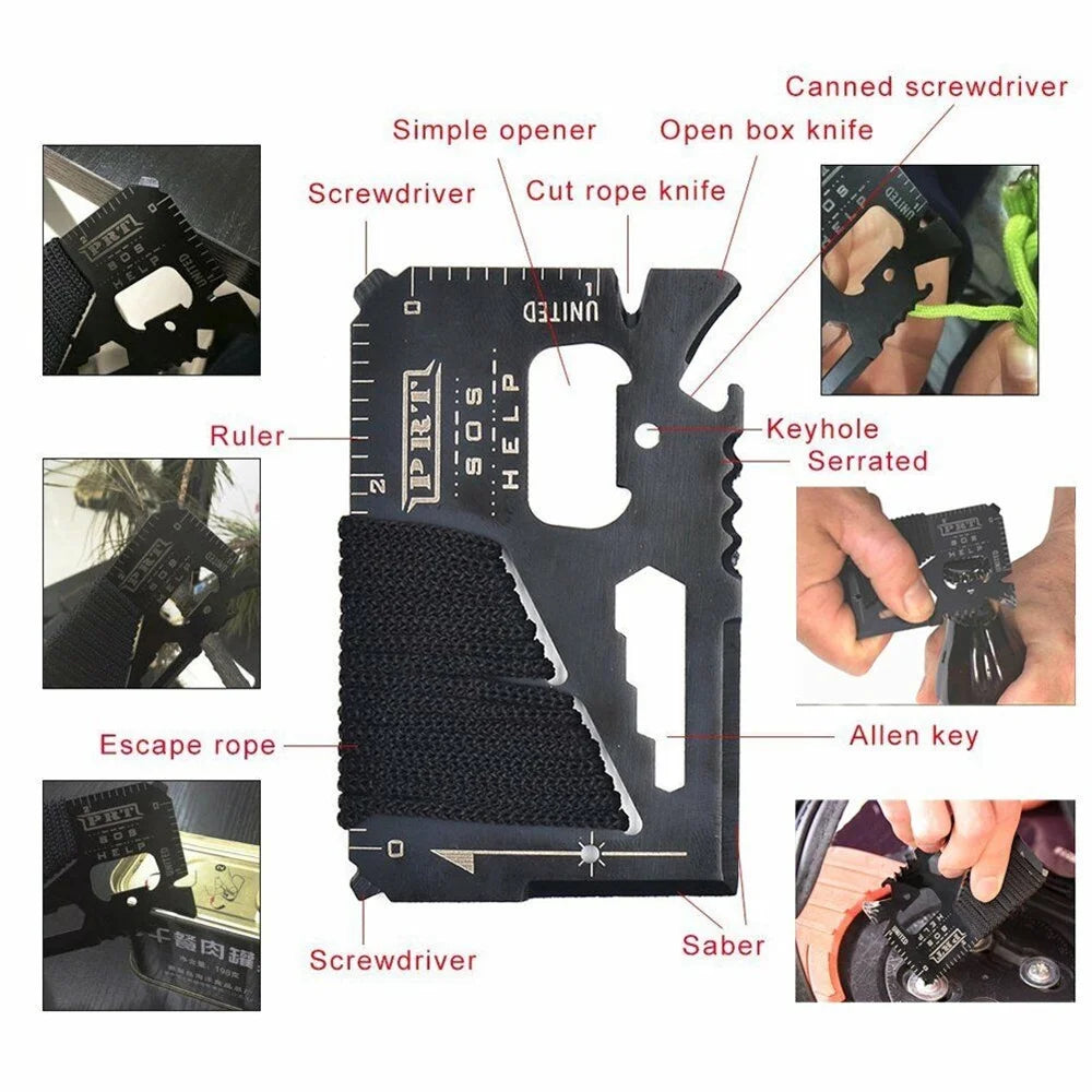 12-in-1 Survival Kit Outdoor Camping Gear F329518