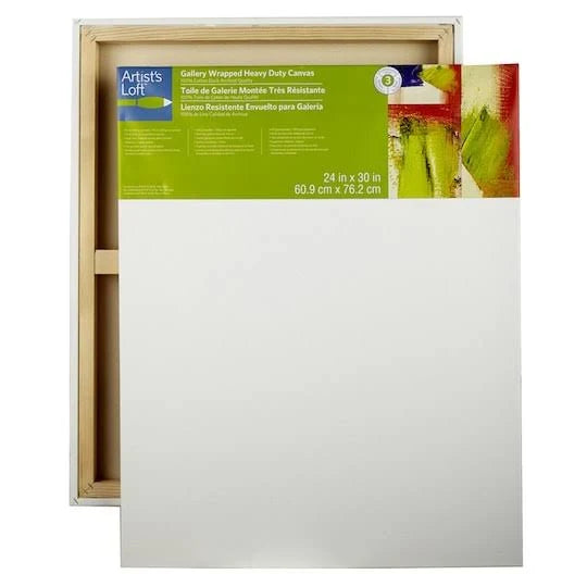 3 Pack Gallery Wrapped Canvas in White B11869
