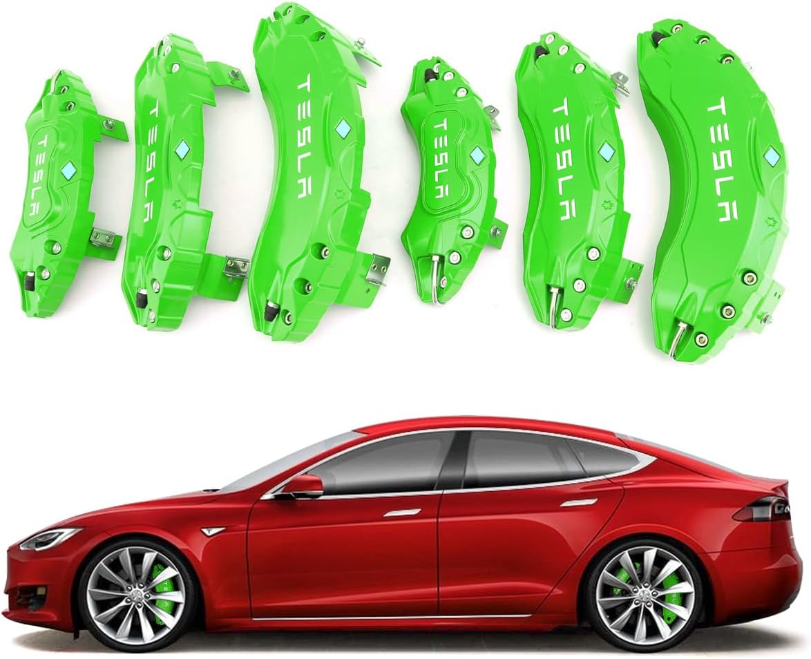 Caliper Covers for Tesla Model S/X 2012-2017, 19/20/21/22 inch, Red L9588