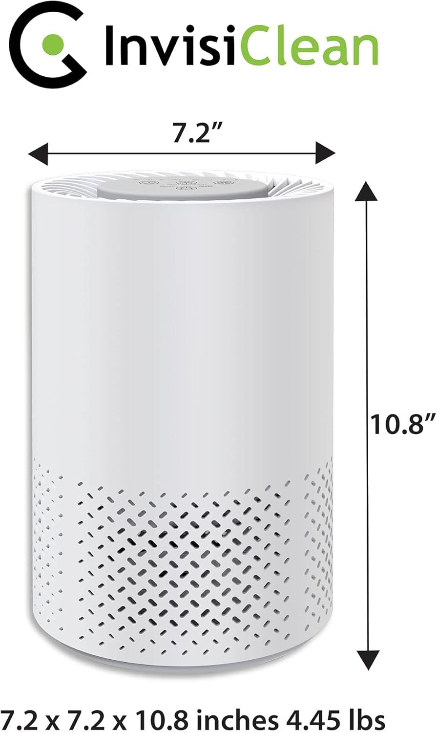 5 in 1 Air Purifier with H13 True HEPA, UV Light, Ionizer, Carbon Filter, Prefilter, Pack of 2 K51473