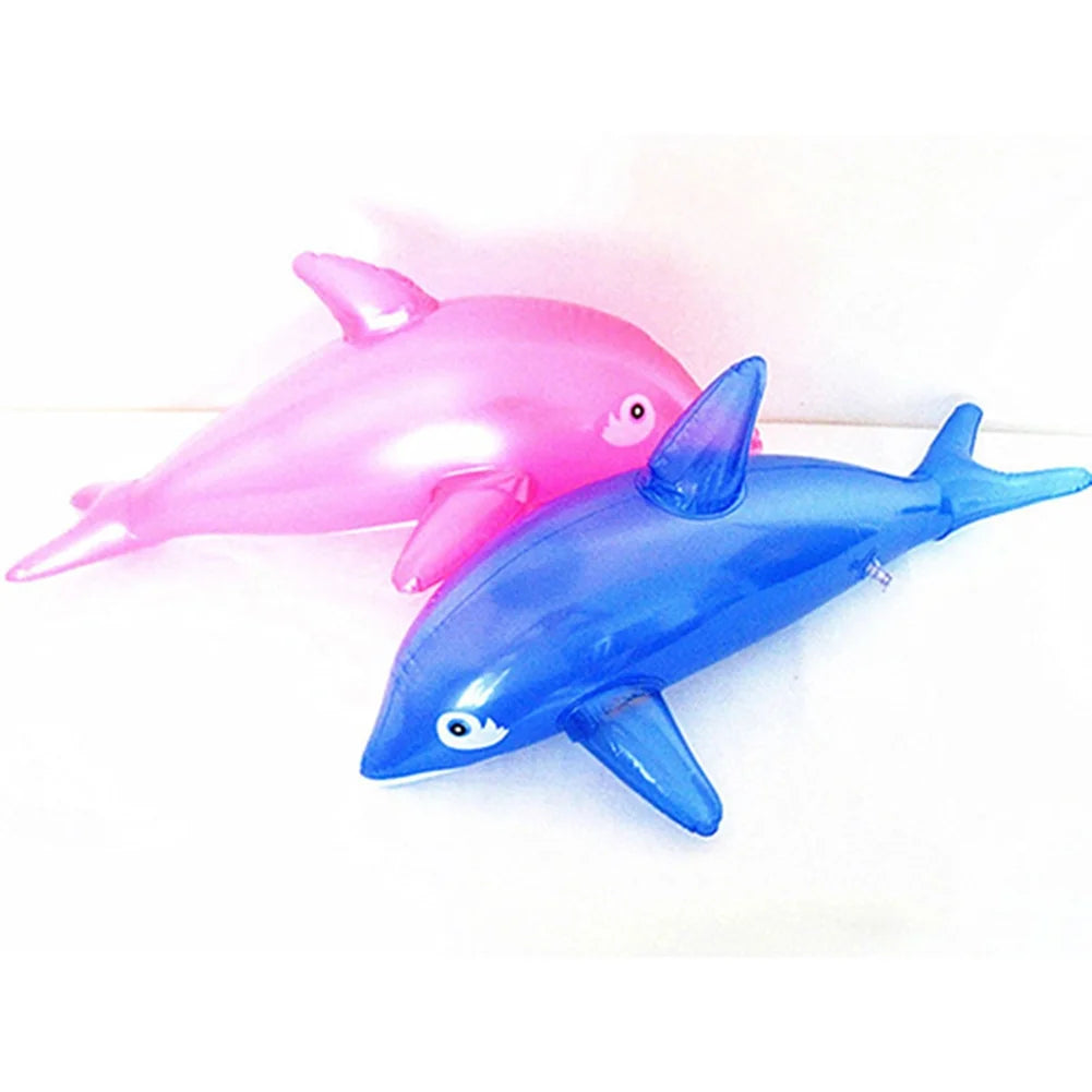 1Pc 50cm Inflatable Dolphin Fish Beach Swimming Pool Float Water Toy J7117