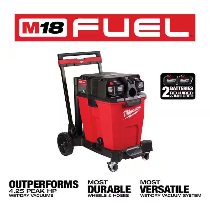 12 Gal. Cordless Wet/Dry Shop Vac Kit with Brush and Crevice Tools D181