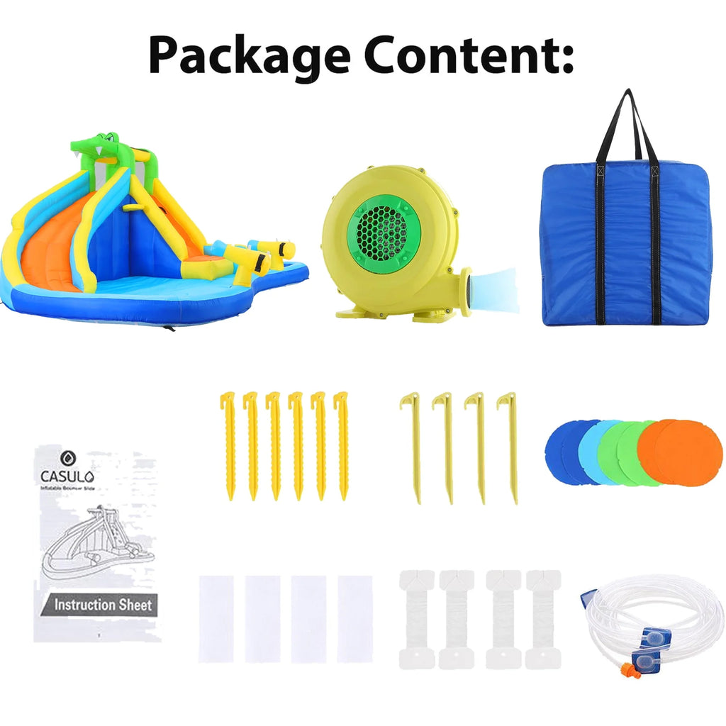 Inflatable Bounce House with Water Slide and Air Blower C286