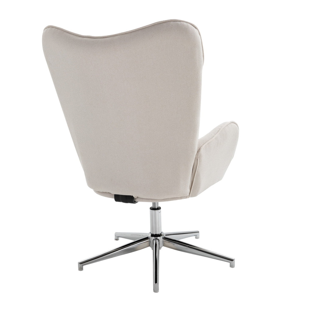 Beige Upholstery Accent Chair I760129
