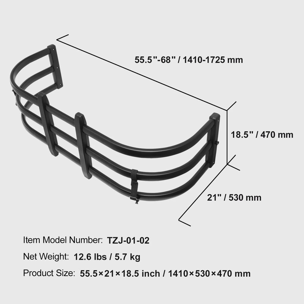 Aluminum Retractable Tailgate Extender, 55.5"-68" U3778
