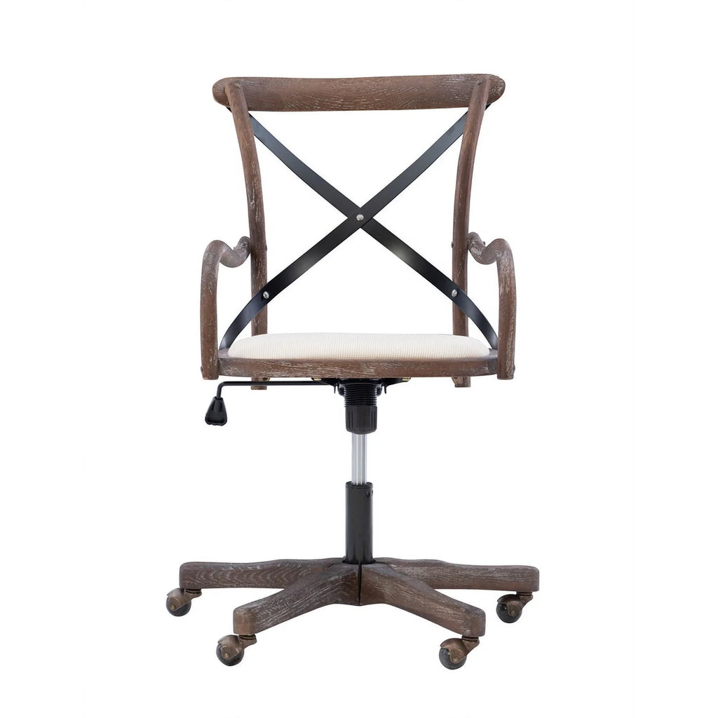 Brown Wood Office Chair A135391