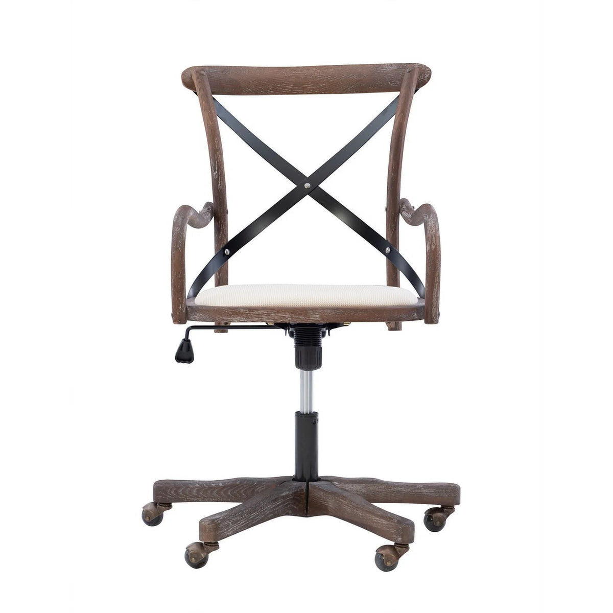 Brown Wood Office Chair A135391