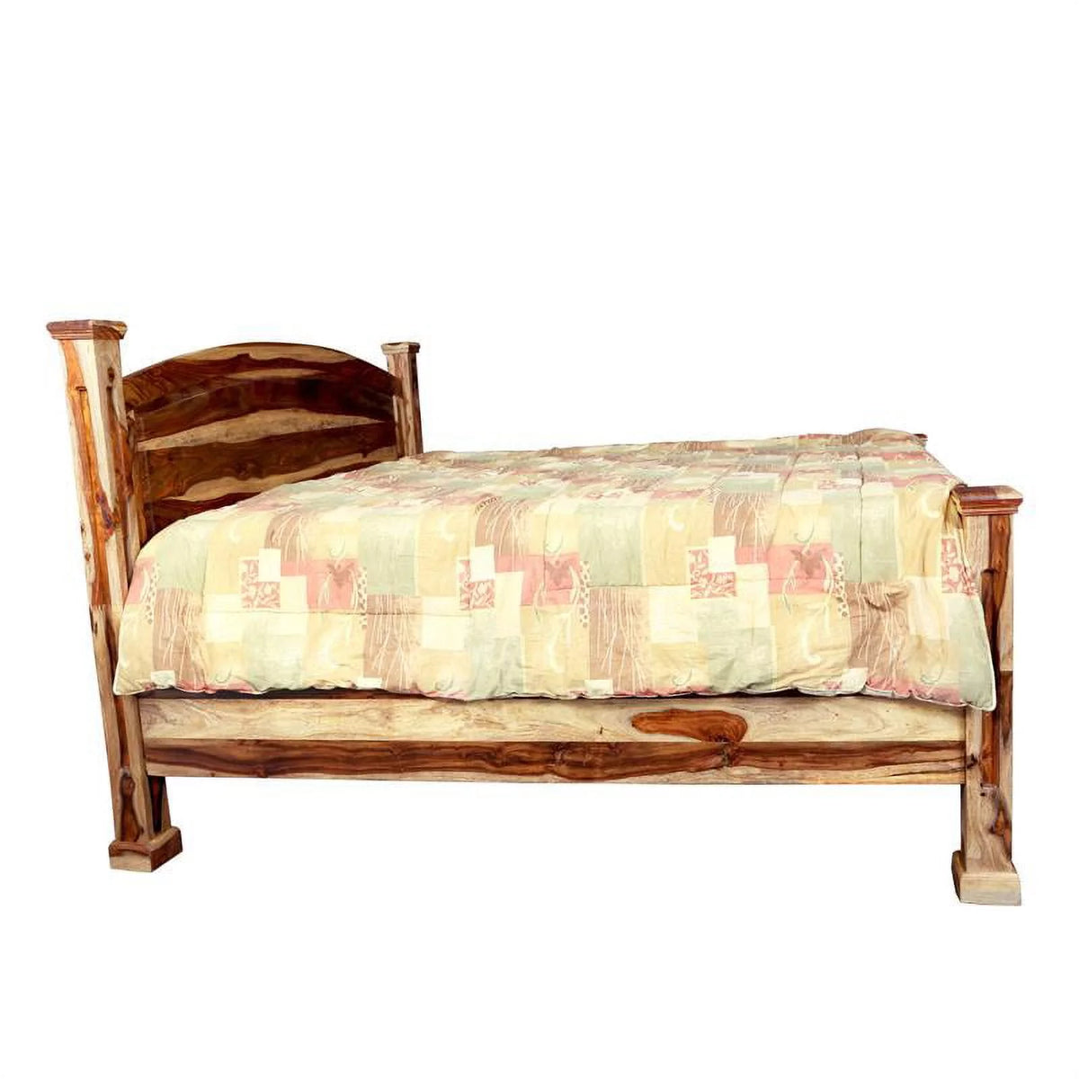 Solid Sheesham Wood Queen Bed N452974