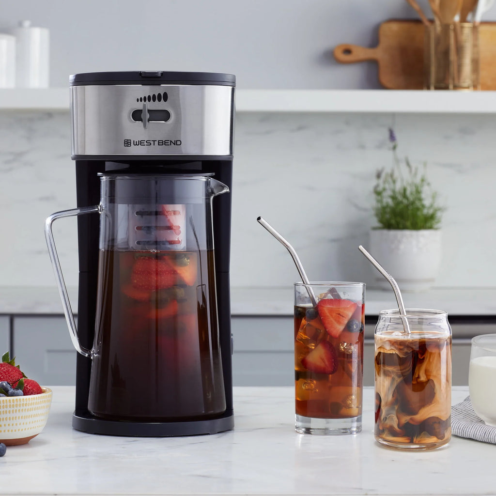 Iced Coffee and Iced Tea Maker with Infusion Tube, 2.75 Qt. Black N269