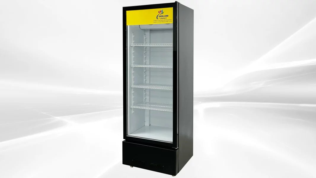 Black 9.2 cu.ft Glass Door Refrigerator C63252