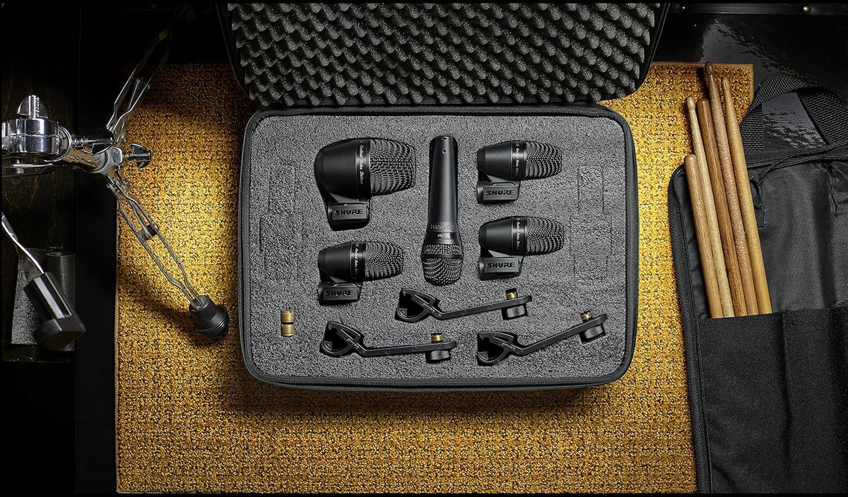 7-Piece Drum Mic Kit with XLR-XLR Cables and Case T33491