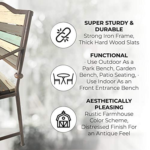 Cast Iron Patio Bench S13486