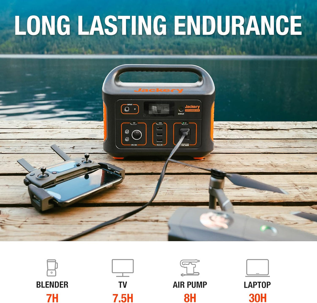 518Wh Solar Generator with Solar Saga 100 R690085