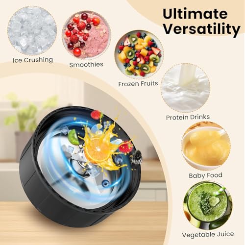 1300W Portable Smoothie Blender with 2 27Oz To-Go Cups V8062