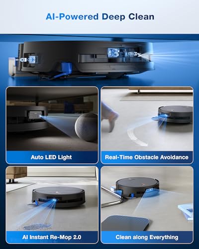 Robot Vacuum and Mop with 16,600Pa Suction O404781