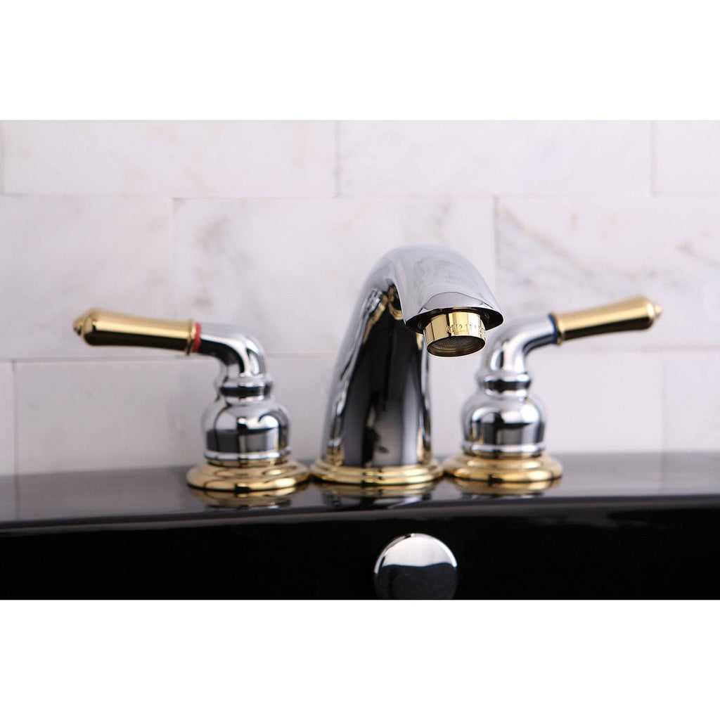 Polished Chrome Polished Brass Widespread Bathroom Faucet S585207