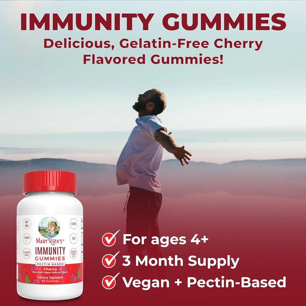 Organic Elderberry Gummies with Echinacea, Vitamin C and D, 90 Gummies Q91805
