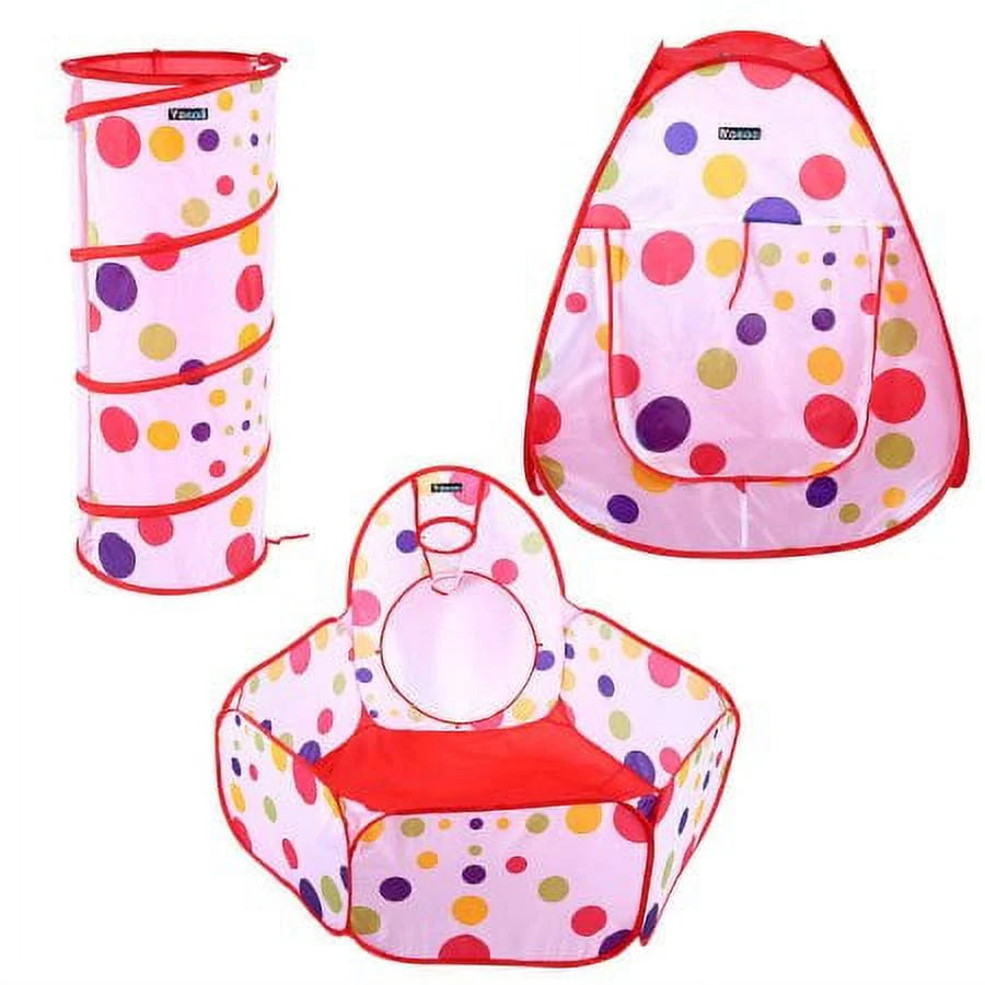 Kids Play Tent with Tunnel and Ball Pit L820380