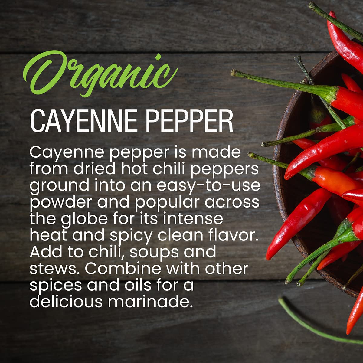 Organic Cayenne Pepper Powder - 1.7 oz L96176