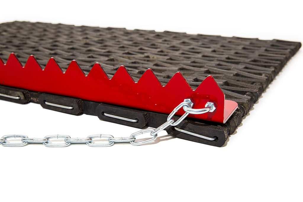 Drag Mat, 6 ft. W, Rubber/Steel D409