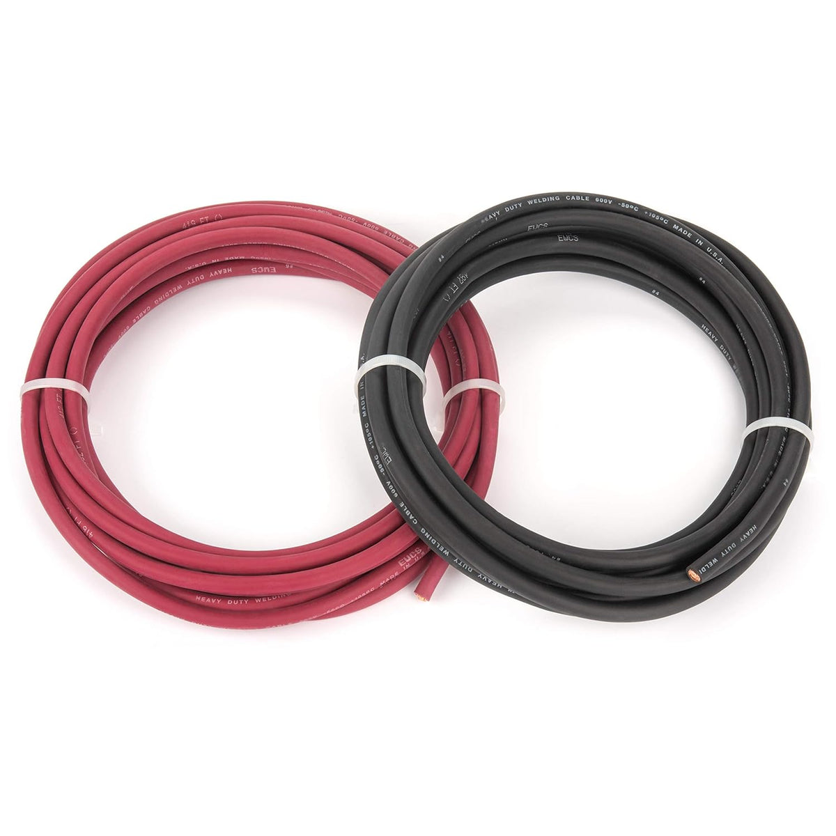 4 Gauge Extra Flexible Welding Cable 20 Feet Black Red M924
