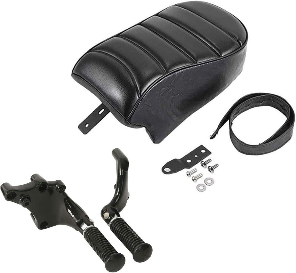 Rear Passenger Pillion Seat FootPegs Mount Kit for Harley Sportster Iron 883 XL883N 2016-2022 Iron 1200 XL1200NS 2018-2022 E64013
