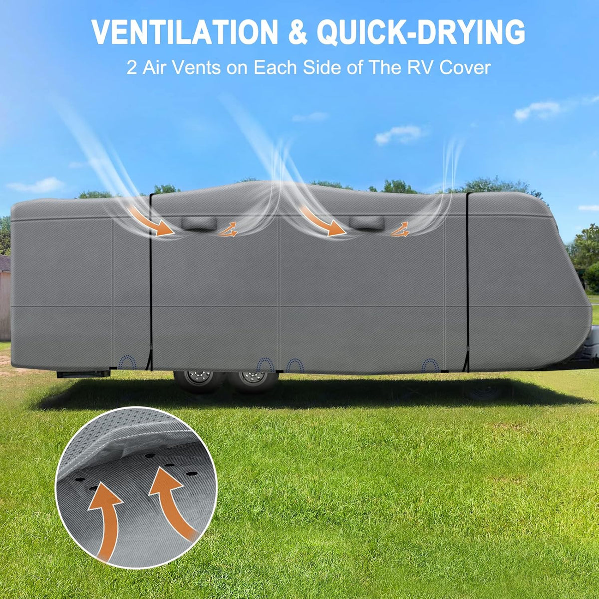 Heavy Duty 5 Layers Anti-UV Travel Trailer Cover 31'1 - 34' Z971