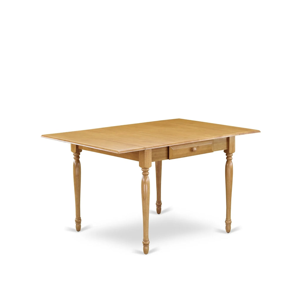 5 Pc Wood Dining Table Set with Faux Leather Seat N752824