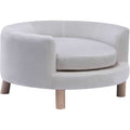 Faux-Velvet Circular Pet Bed R881157