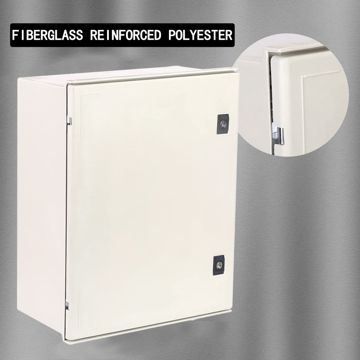 19.7×15.7×7.9 Fiberglass IP65 Weatherproof Wall-Mounted Electrical Enclosure Box K891