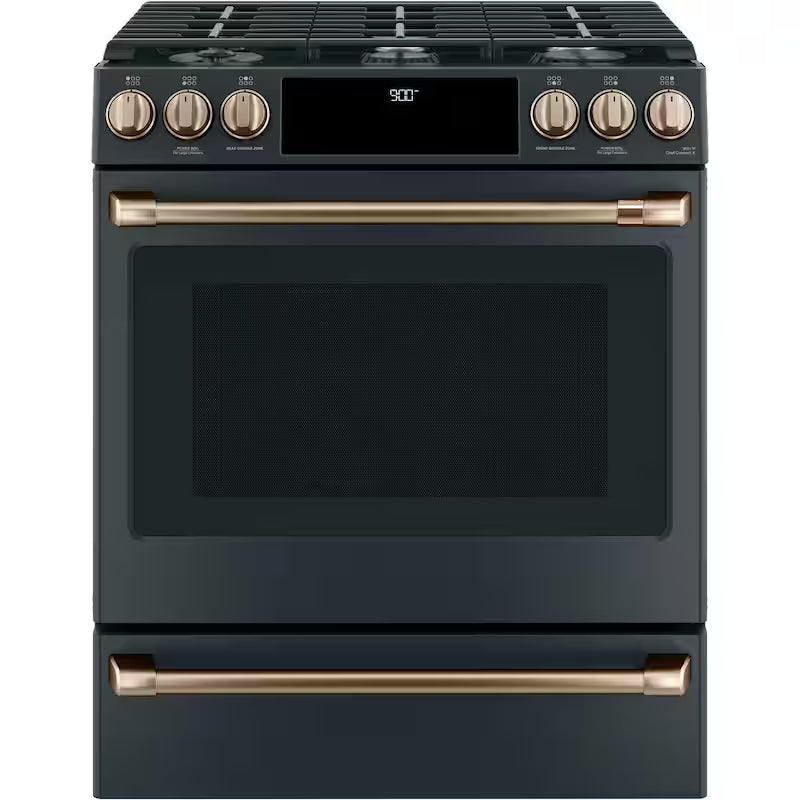 Gas Range Handle and Knob Kit in Brushed Bronze H4337