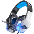 Gaming Headset with Noise Cancelling Mic, LED Light, Over Ear Headphone Q4223