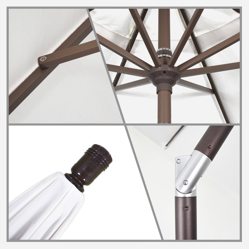 9 ft. Aluminum Auto Tilt Patio Umbrella N1924