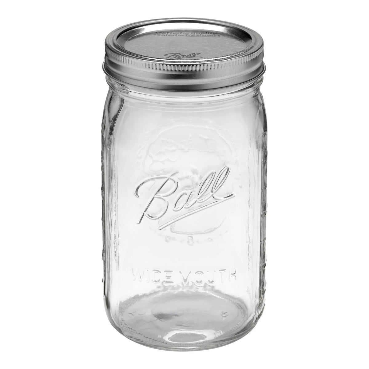 12 Count 32 oz Wide Mouth Glass Mason Jars with Lids & Bands Y114