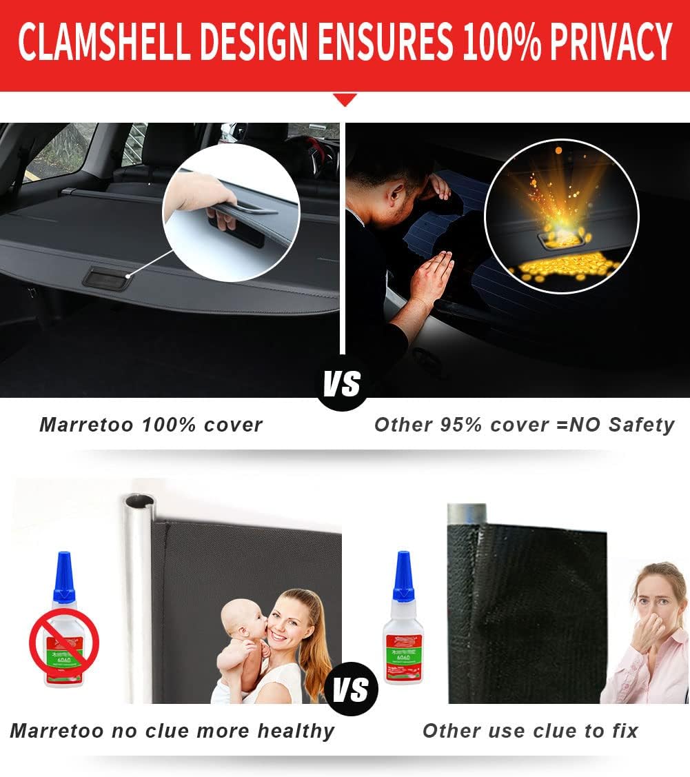 Black Retractable Cargo Cover Z887793