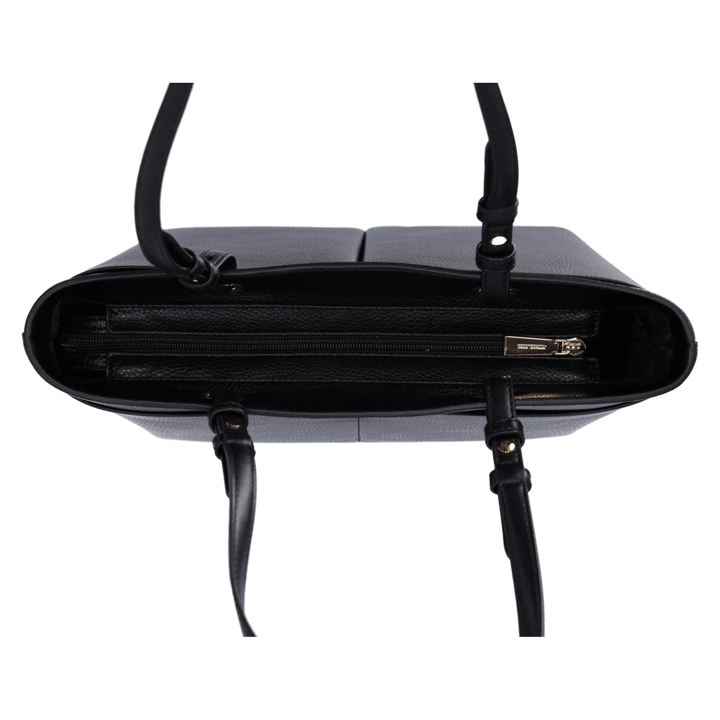 Black Leather Tote X4327