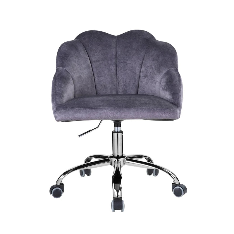 Dark Gray Velvet Office Chair Q40033