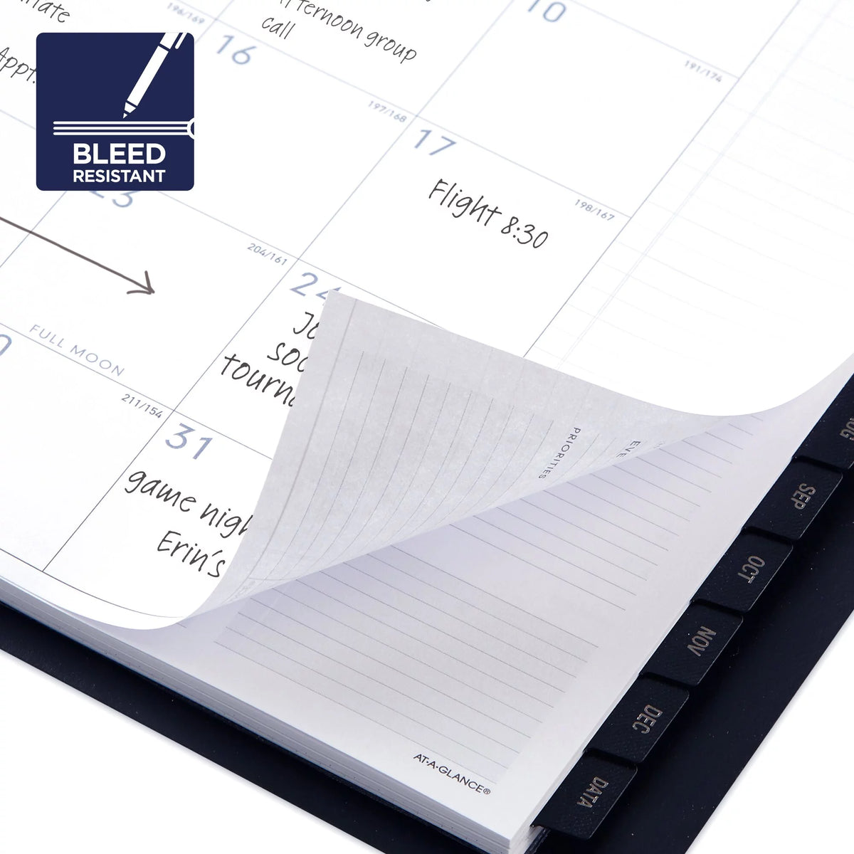 Hardcover Black Large Weekly Appointment Book Planner I32943