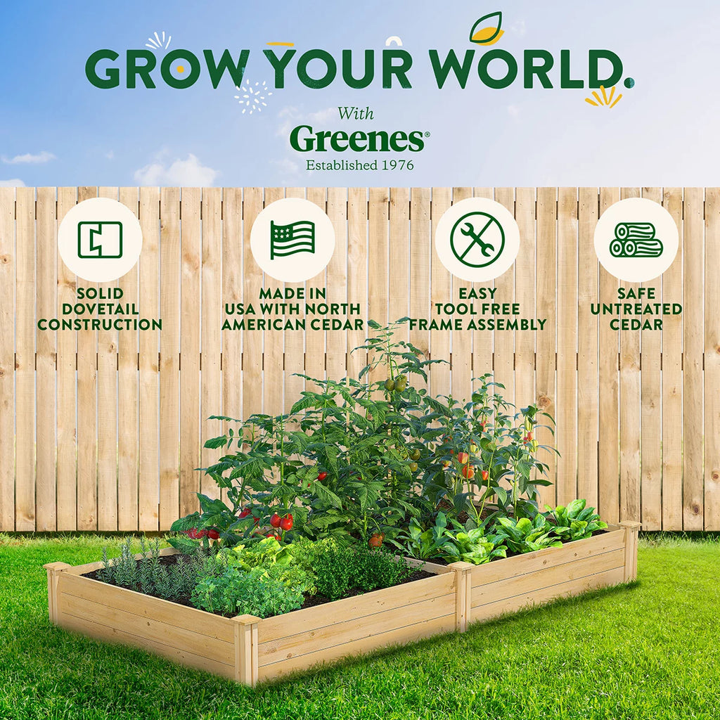 Beige Cedar Raised Garden Kit M39974