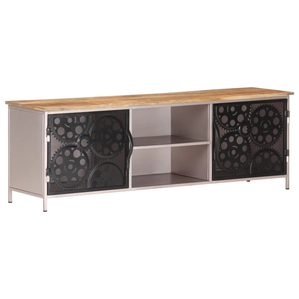 Mango Wood TV Cabinet with 2 Doors Z92959