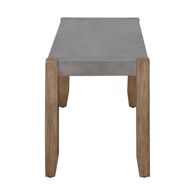 Faux Concrete and Wood Bench C191