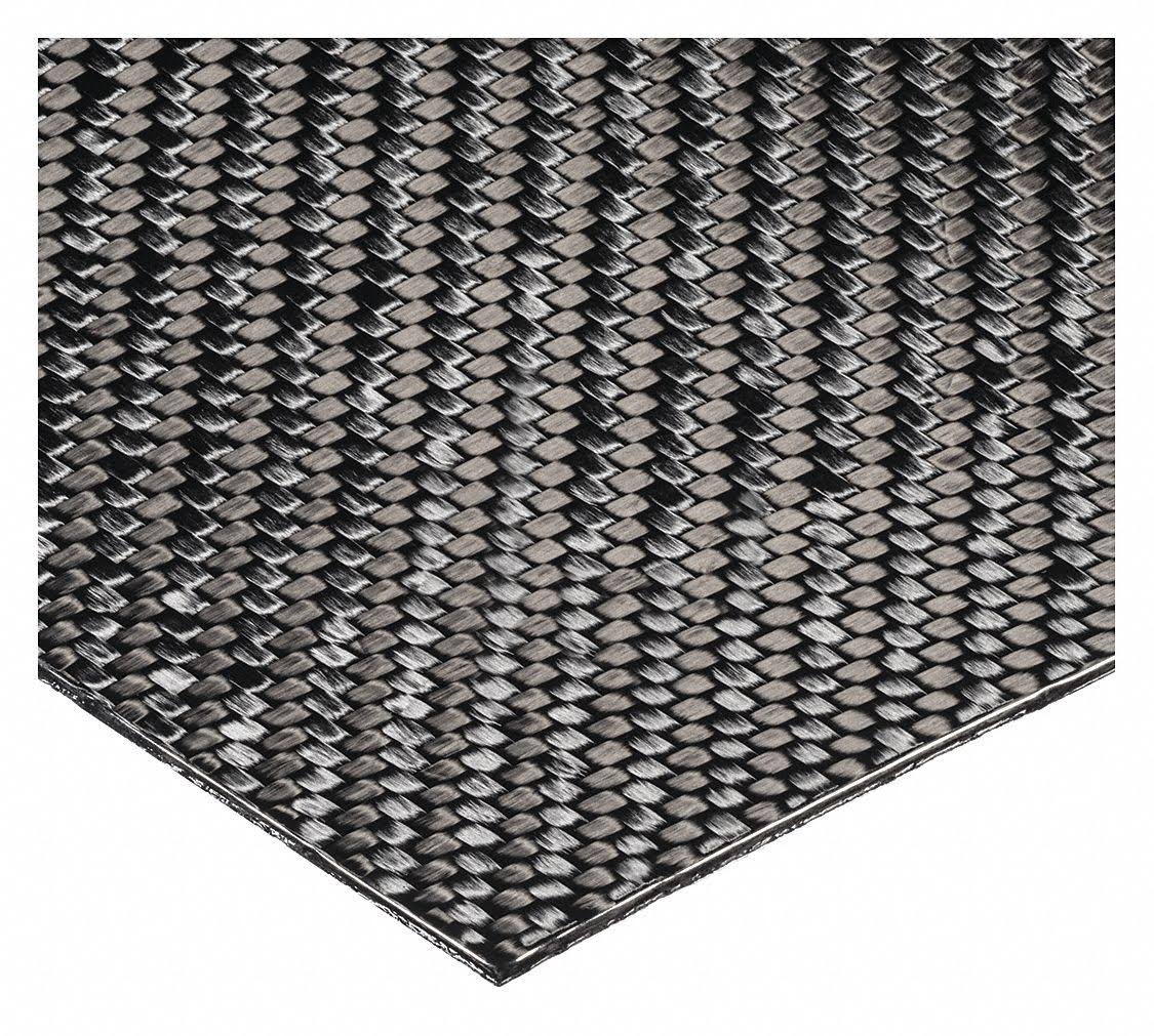 Black Carbon Fiber Sheet Stock 24x22 L, 12x22 W, 0.063x22 J3588