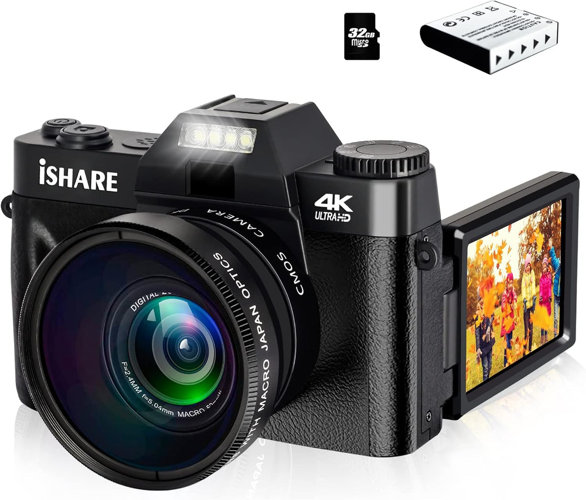 4K 48MP Full HD WiFi Digital Camera with Flip Screen M9450