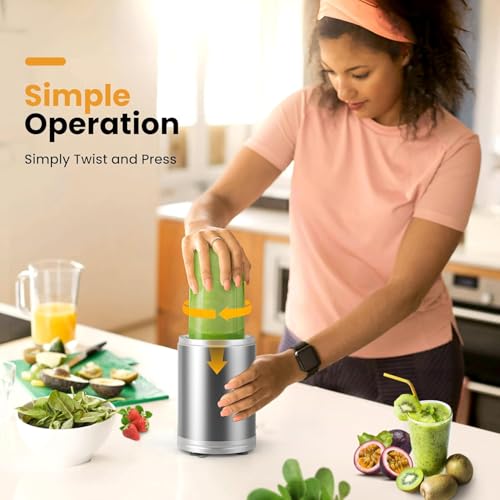 1300W Portable Smoothie Blender with 2 27Oz To-Go Cups V8062