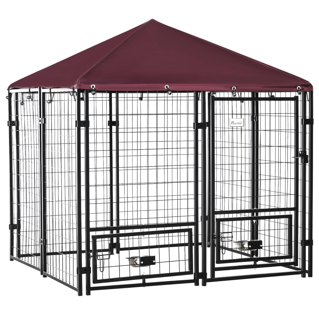 5' x 5' x 5' Outdoor Dog Kennel with Canopy U81434